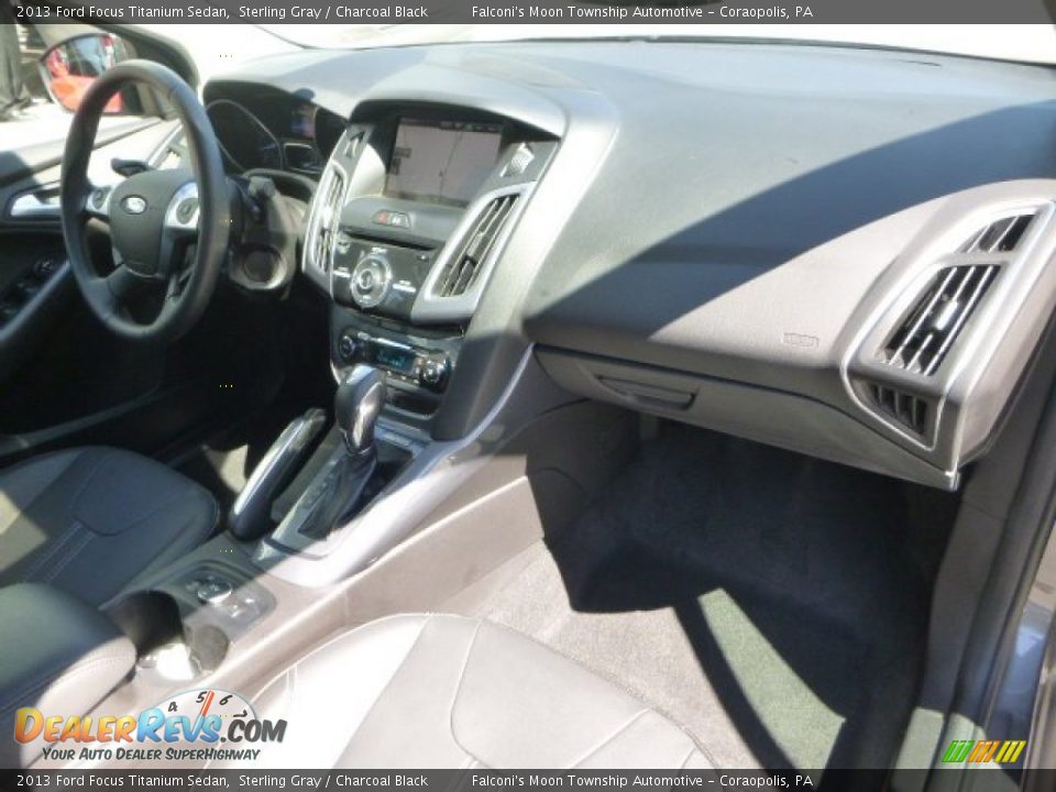 2013 Ford Focus Titanium Sedan Sterling Gray / Charcoal Black Photo #11
