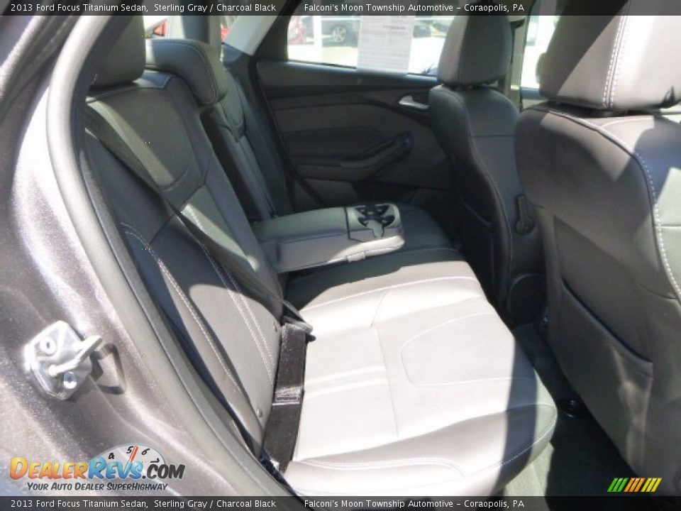 2013 Ford Focus Titanium Sedan Sterling Gray / Charcoal Black Photo #13