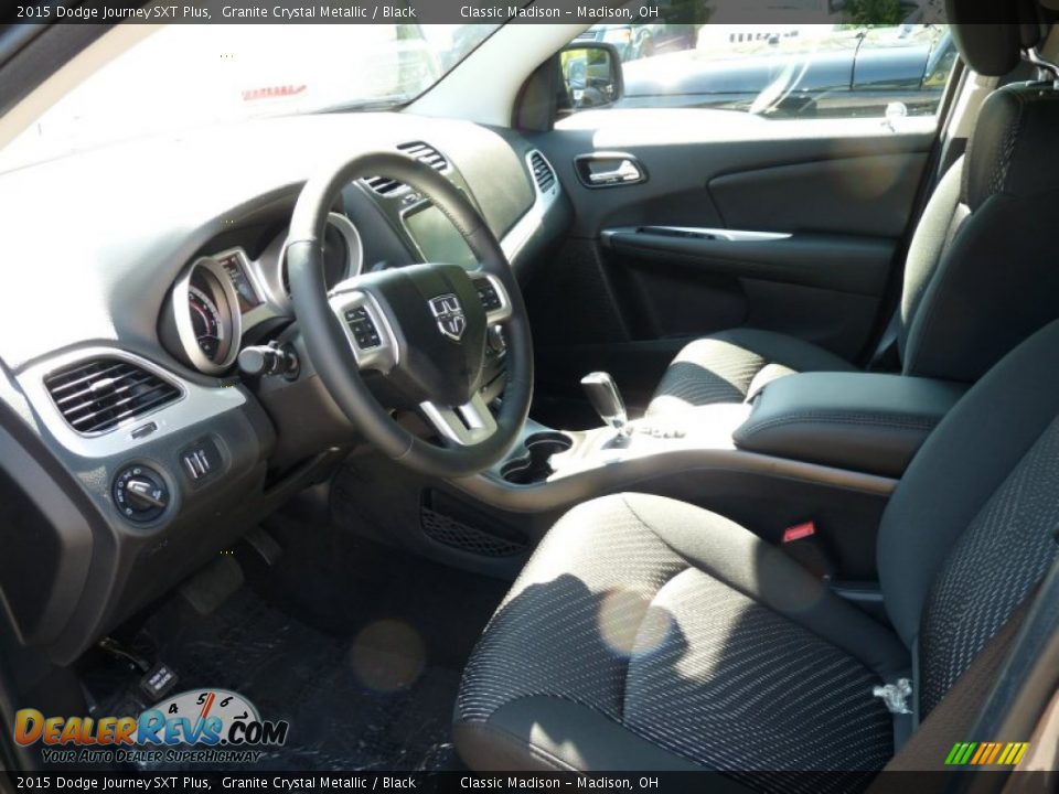 Black Interior - 2015 Dodge Journey SXT Plus Photo #4