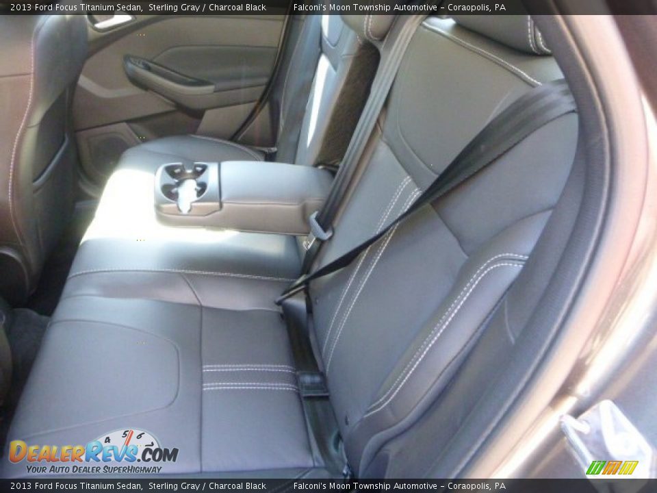 2013 Ford Focus Titanium Sedan Sterling Gray / Charcoal Black Photo #15