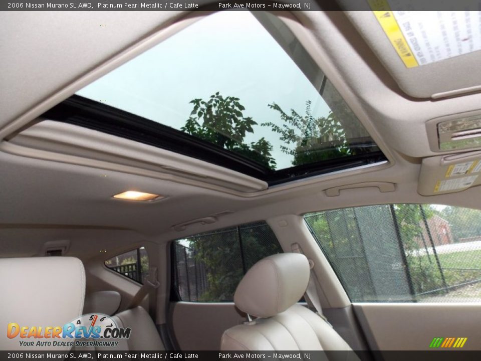 2006 Nissan Murano SL AWD Platinum Pearl Metallic / Cafe Latte Photo #15