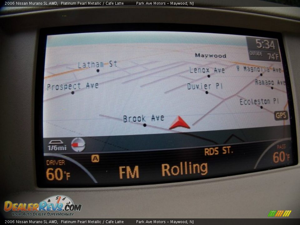 2006 Nissan Murano SL AWD Platinum Pearl Metallic / Cafe Latte Photo #22
