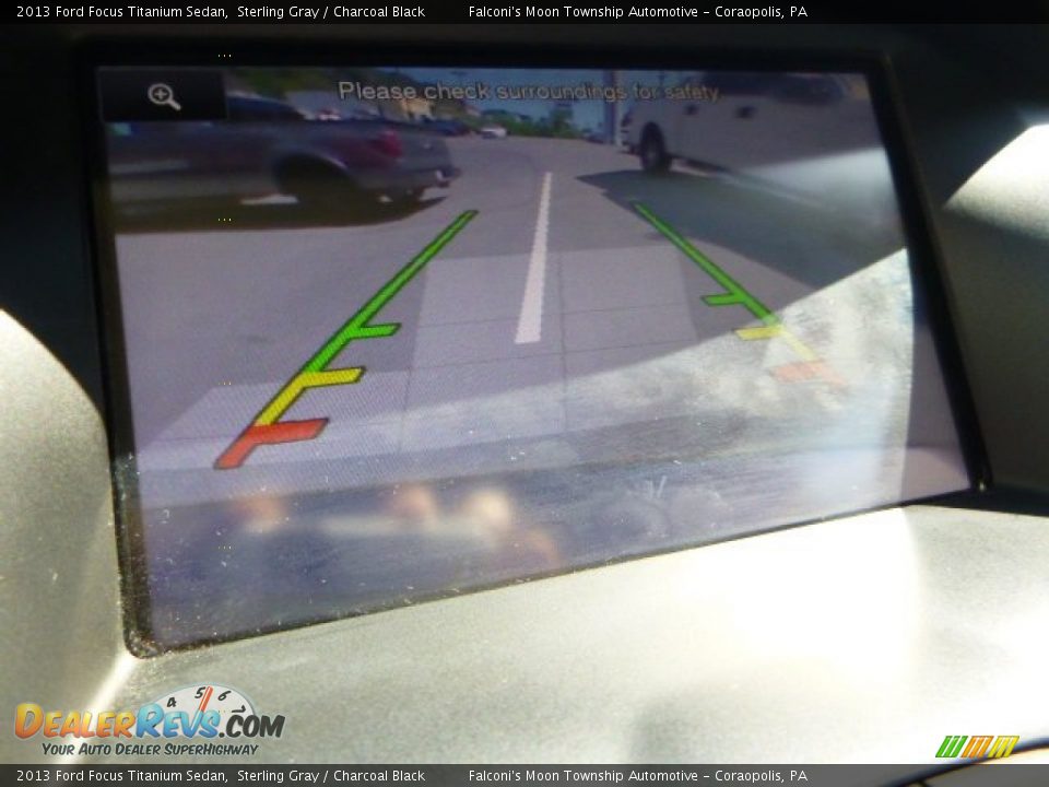 2013 Ford Focus Titanium Sedan Sterling Gray / Charcoal Black Photo #24