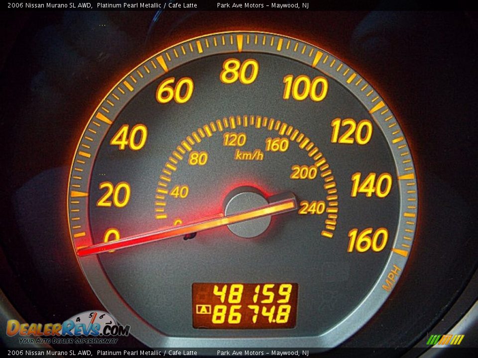 2006 Nissan Murano SL AWD Platinum Pearl Metallic / Cafe Latte Photo #23