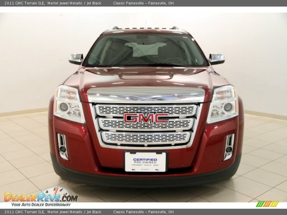 2011 GMC Terrain SLE Merlot Jewel Metallic / Jet Black Photo #2