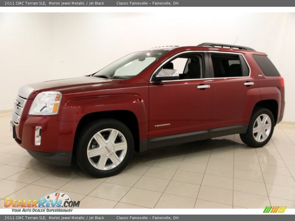2011 GMC Terrain SLE Merlot Jewel Metallic / Jet Black Photo #3