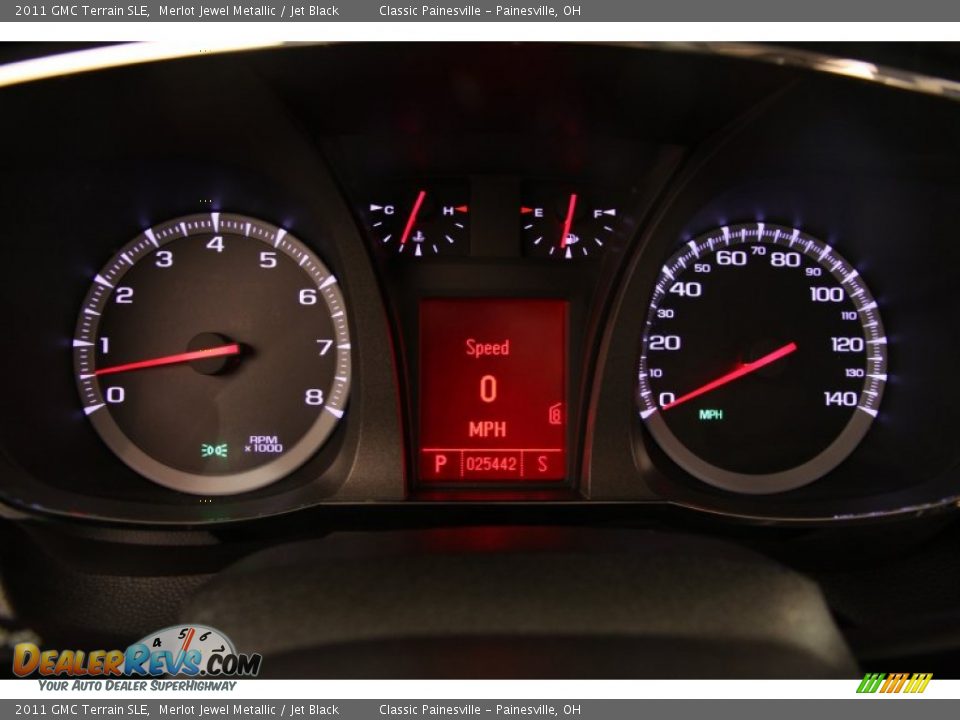 2011 GMC Terrain SLE Merlot Jewel Metallic / Jet Black Photo #7