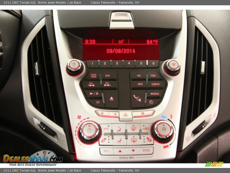 2011 GMC Terrain SLE Merlot Jewel Metallic / Jet Black Photo #9