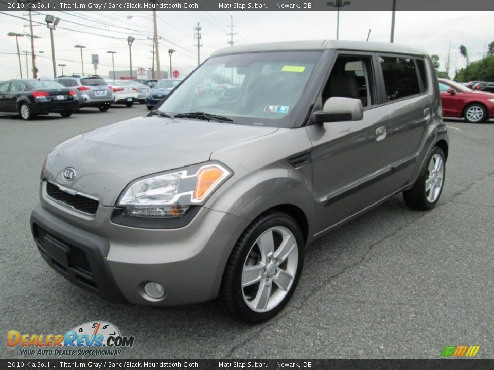 2010 Kia Soul ! Titanium Gray / Sand/Black Houndstooth Cloth Photo #2