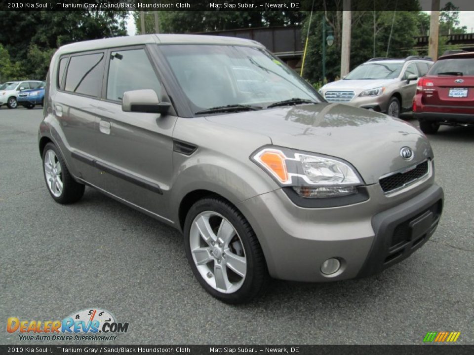 2010 Kia Soul ! Titanium Gray / Sand/Black Houndstooth Cloth Photo #4