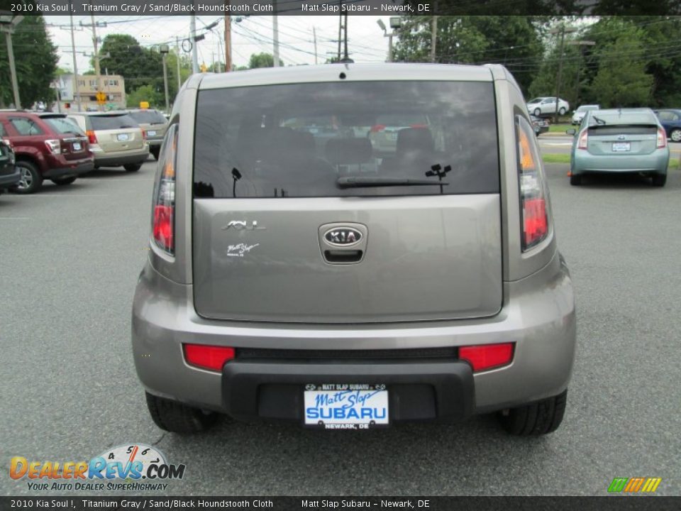 2010 Kia Soul ! Titanium Gray / Sand/Black Houndstooth Cloth Photo #7