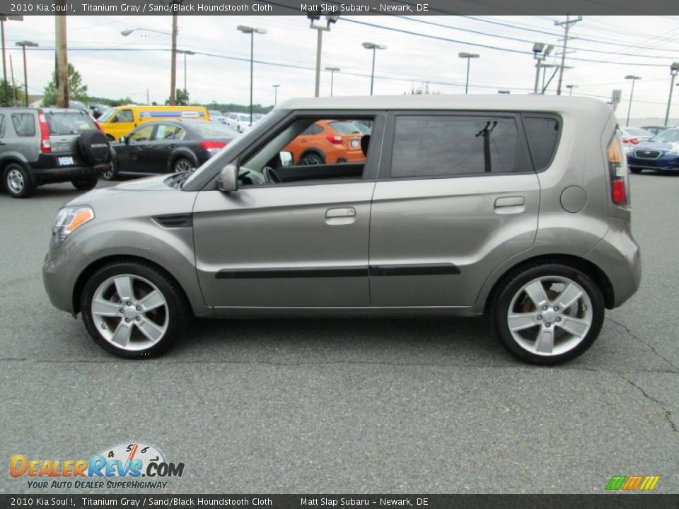 2010 Kia Soul ! Titanium Gray / Sand/Black Houndstooth Cloth Photo #9