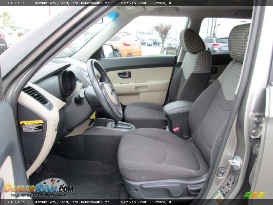 2010 Kia Soul ! Titanium Gray / Sand/Black Houndstooth Cloth Photo #11