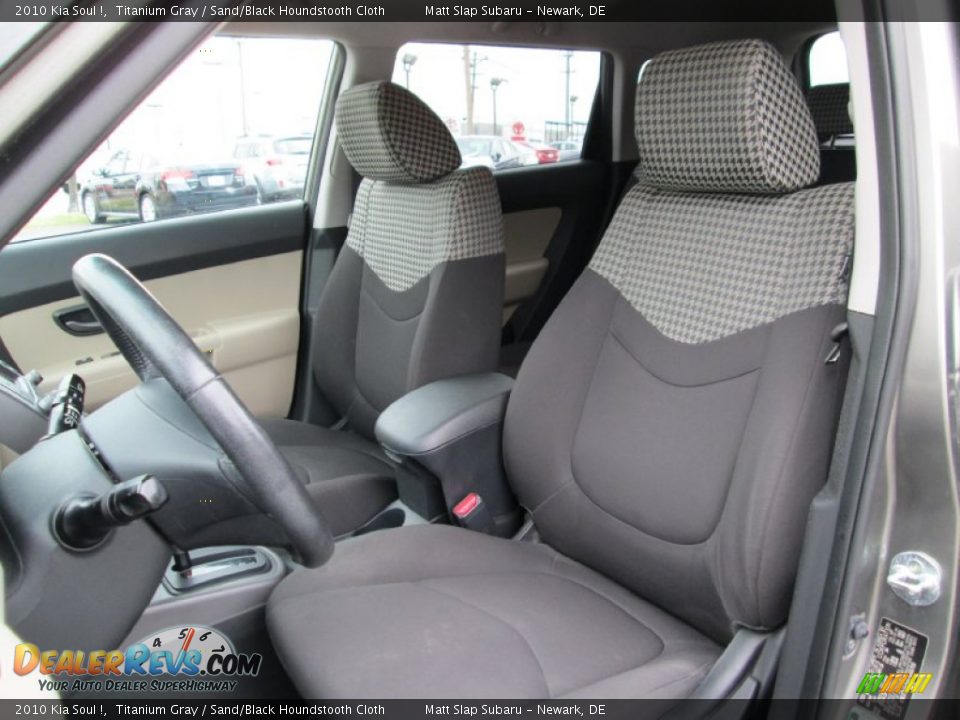 2010 Kia Soul ! Titanium Gray / Sand/Black Houndstooth Cloth Photo #14