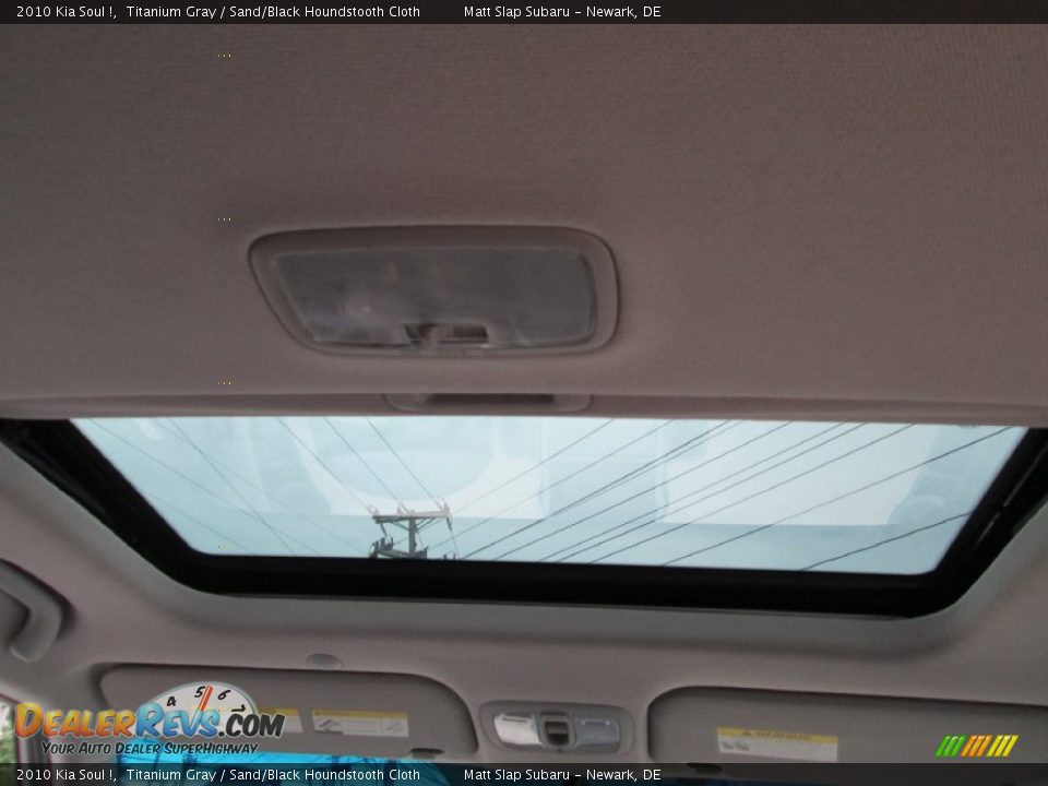 2010 Kia Soul ! Titanium Gray / Sand/Black Houndstooth Cloth Photo #20