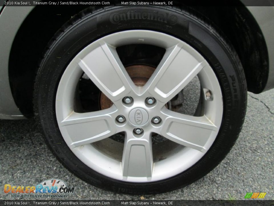 2010 Kia Soul ! Titanium Gray / Sand/Black Houndstooth Cloth Photo #22