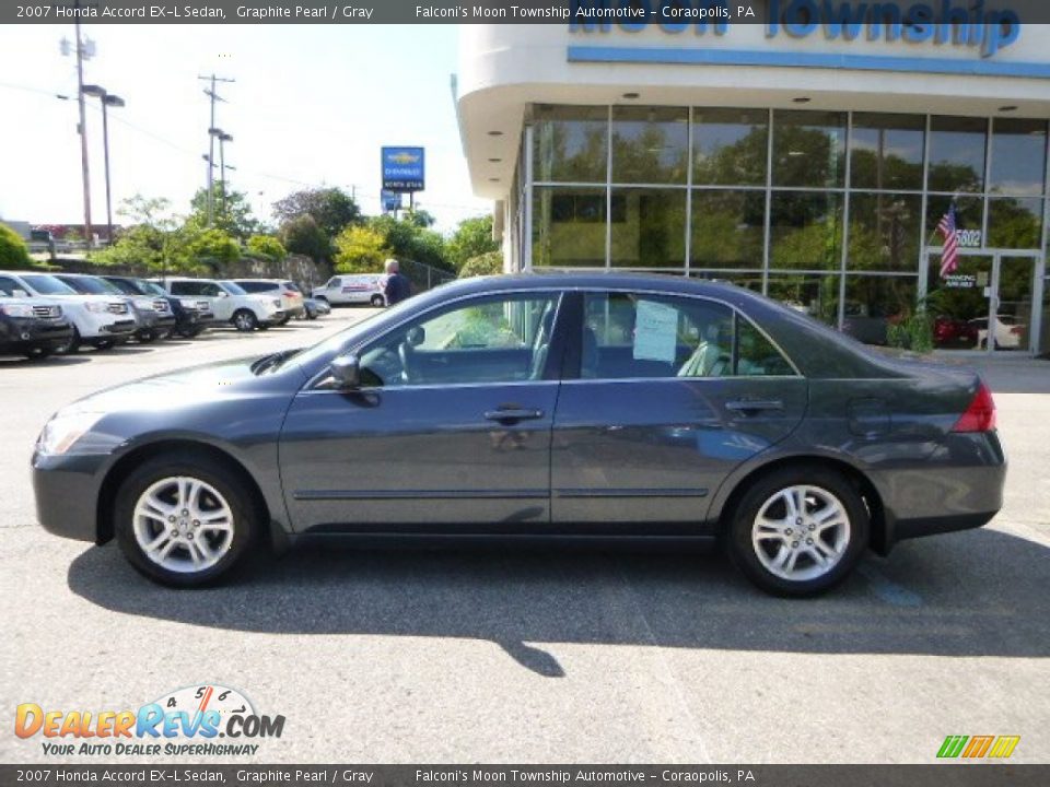 2007 Honda Accord EX-L Sedan Graphite Pearl / Gray Photo #2