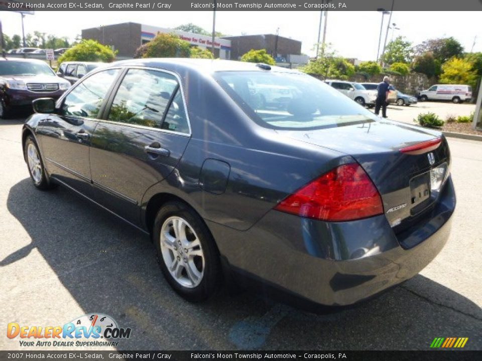 2007 Honda Accord EX-L Sedan Graphite Pearl / Gray Photo #3