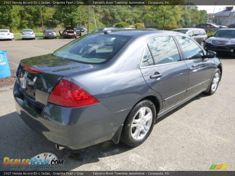 2007 Honda Accord EX-L Sedan Graphite Pearl / Gray Photo #5