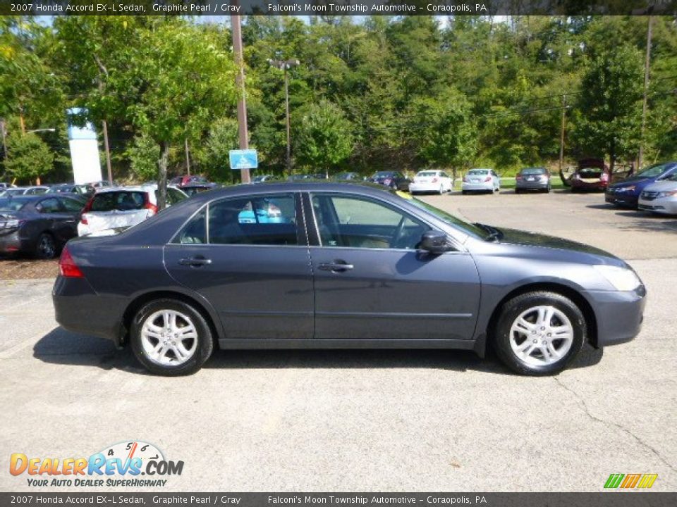 2007 Honda Accord EX-L Sedan Graphite Pearl / Gray Photo #6