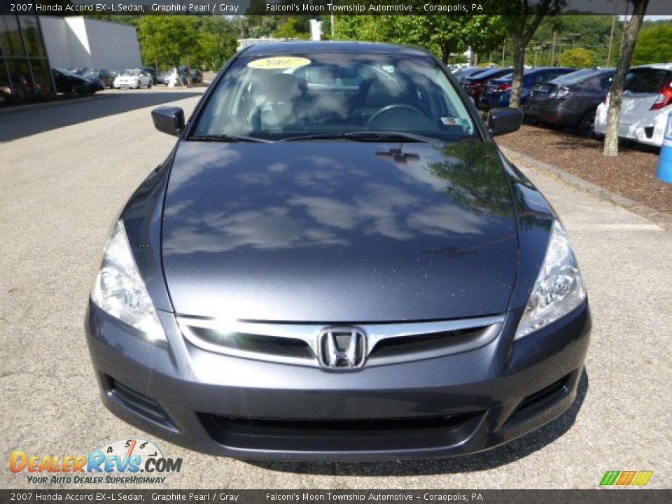 2007 Honda Accord EX-L Sedan Graphite Pearl / Gray Photo #8