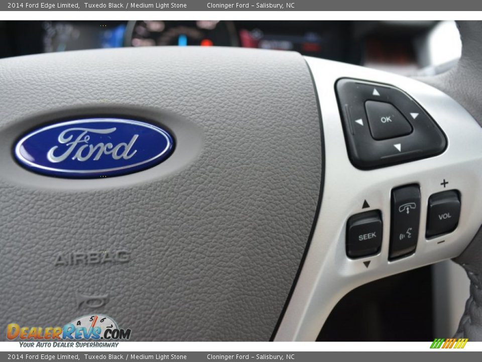 2014 Ford Edge Limited Tuxedo Black / Medium Light Stone Photo #27