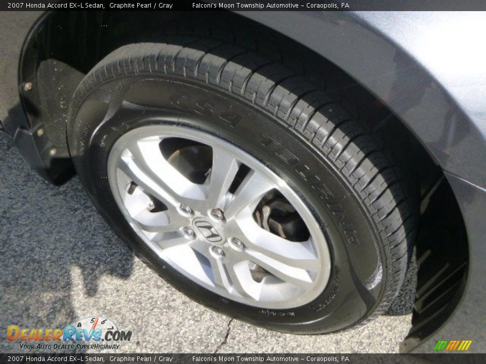 2007 Honda Accord EX-L Sedan Graphite Pearl / Gray Photo #9