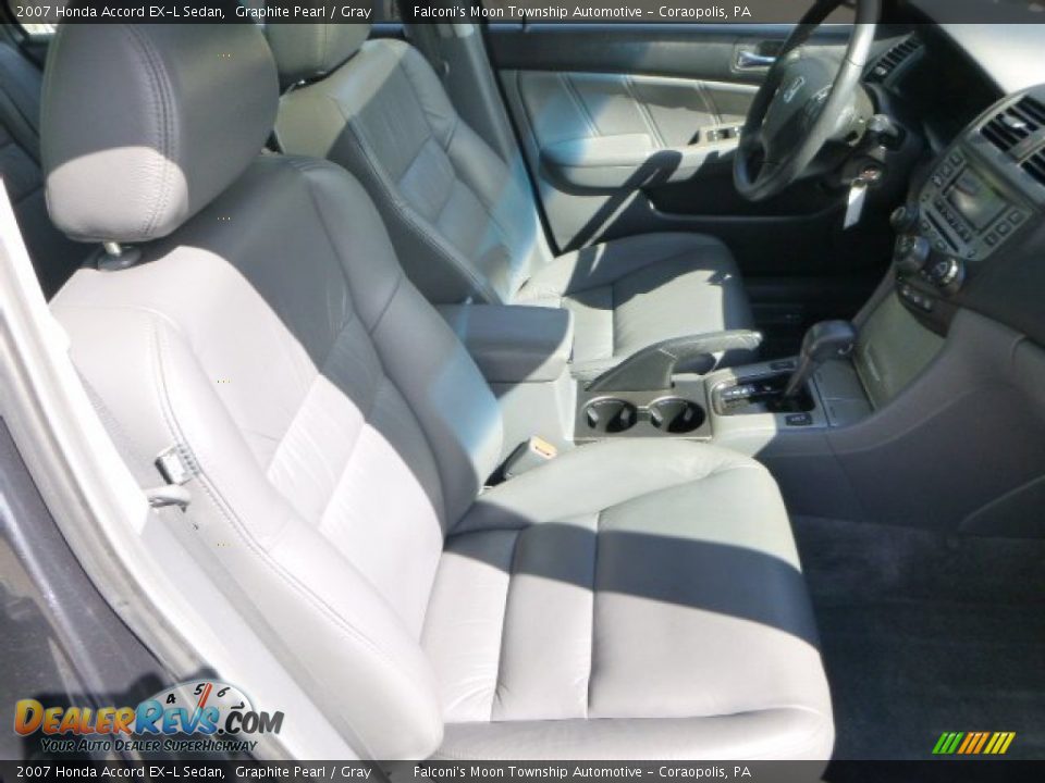 2007 Honda Accord EX-L Sedan Graphite Pearl / Gray Photo #10
