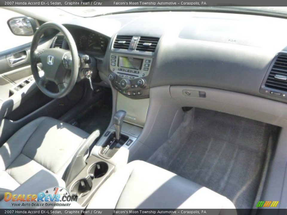 2007 Honda Accord EX-L Sedan Graphite Pearl / Gray Photo #11