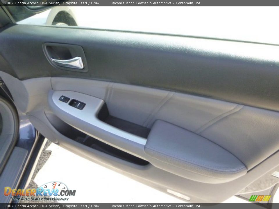 2007 Honda Accord EX-L Sedan Graphite Pearl / Gray Photo #12
