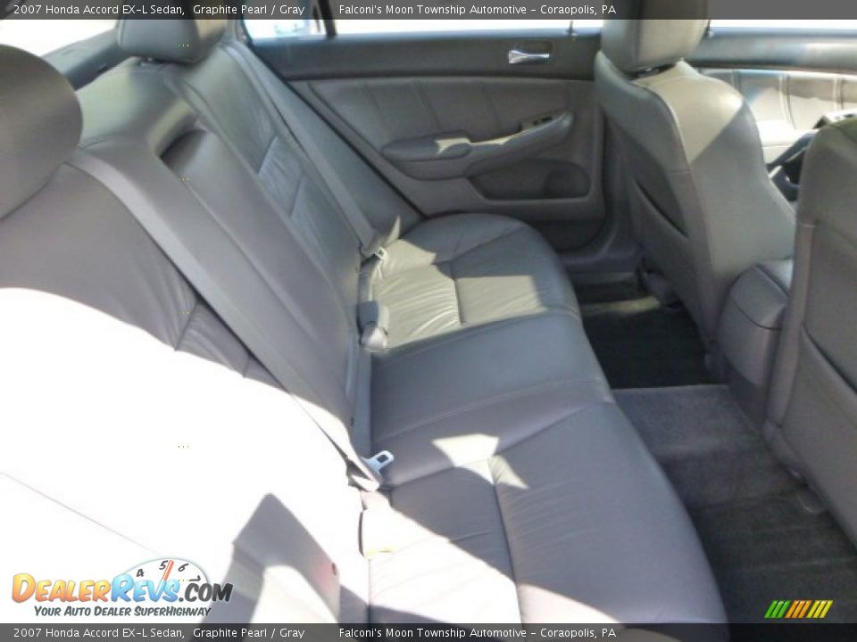 2007 Honda Accord EX-L Sedan Graphite Pearl / Gray Photo #13