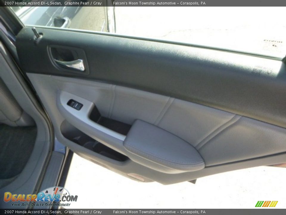 2007 Honda Accord EX-L Sedan Graphite Pearl / Gray Photo #14