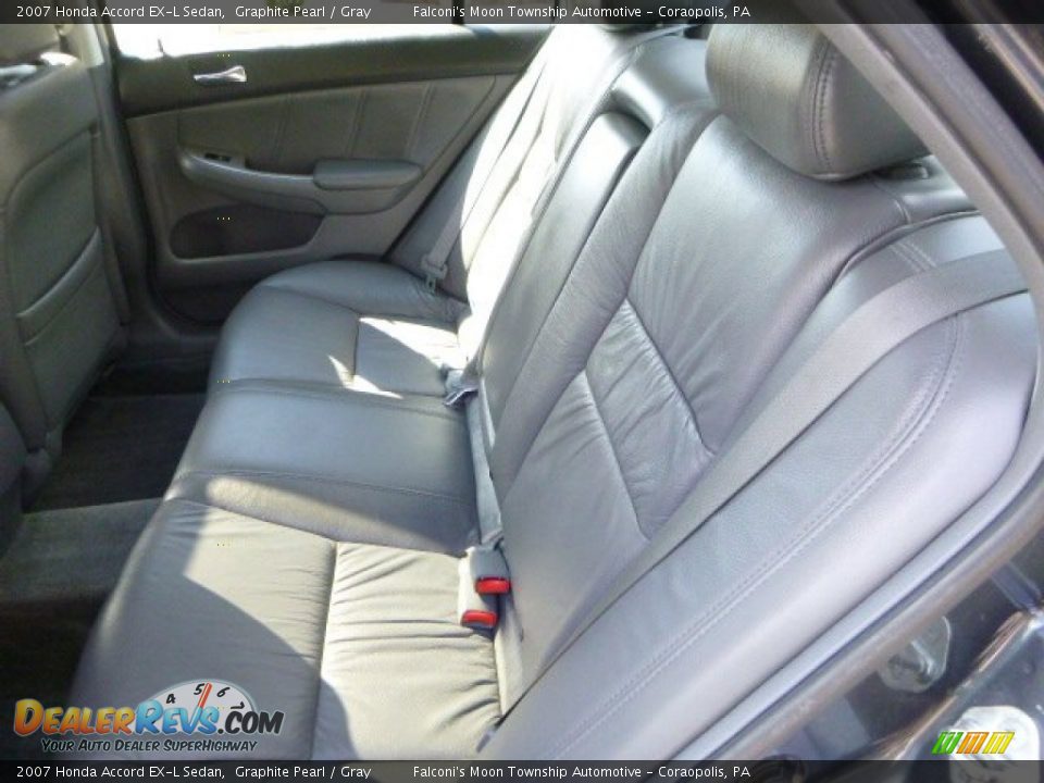 2007 Honda Accord EX-L Sedan Graphite Pearl / Gray Photo #16