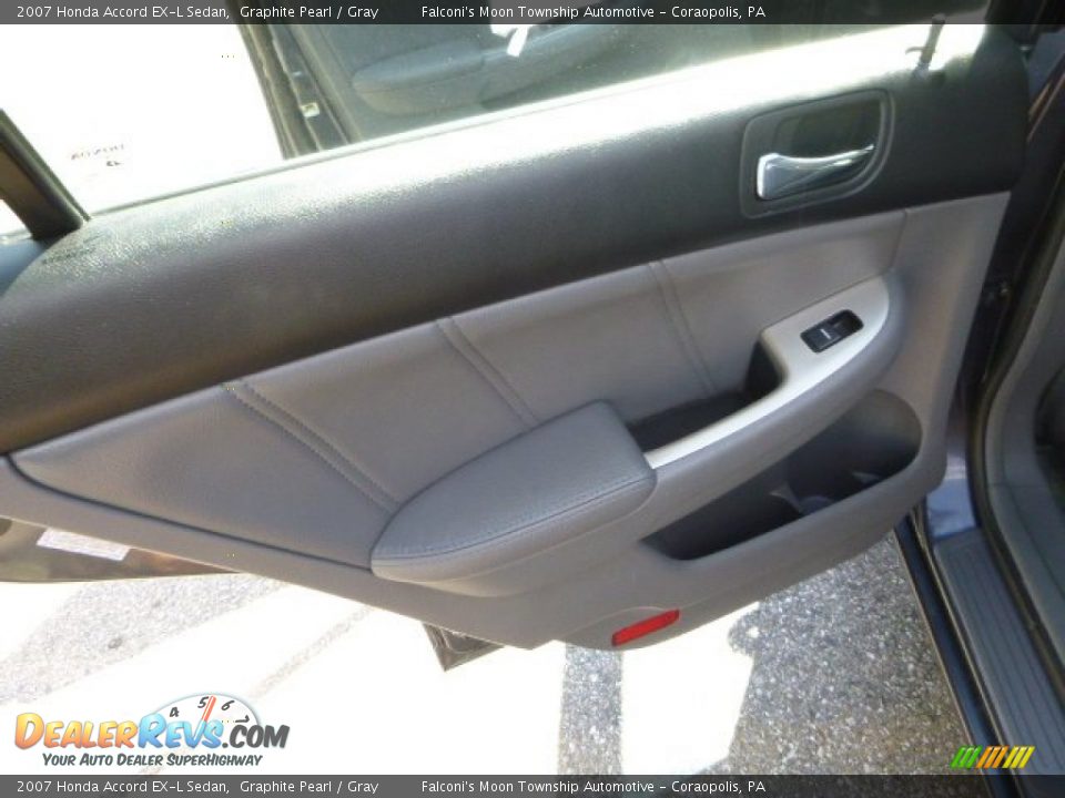 2007 Honda Accord EX-L Sedan Graphite Pearl / Gray Photo #18