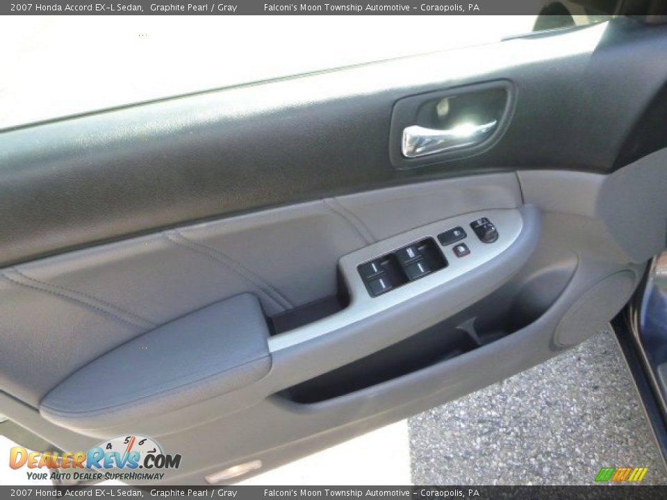 2007 Honda Accord EX-L Sedan Graphite Pearl / Gray Photo #19