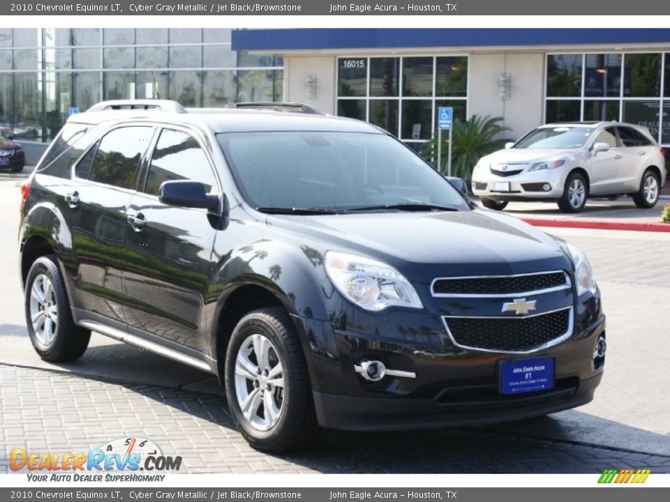 2010 Chevrolet Equinox LT Cyber Gray Metallic / Jet Black/Brownstone Photo #3