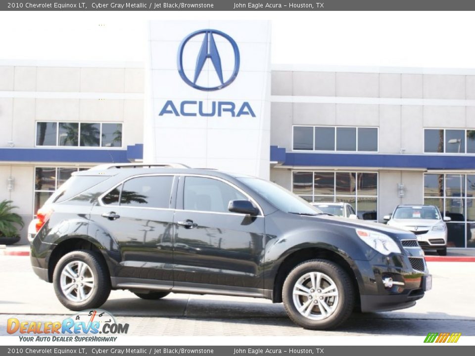 2010 Chevrolet Equinox LT Cyber Gray Metallic / Jet Black/Brownstone Photo #10