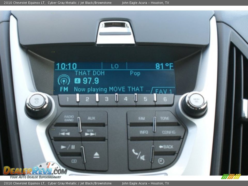 2010 Chevrolet Equinox LT Cyber Gray Metallic / Jet Black/Brownstone Photo #28