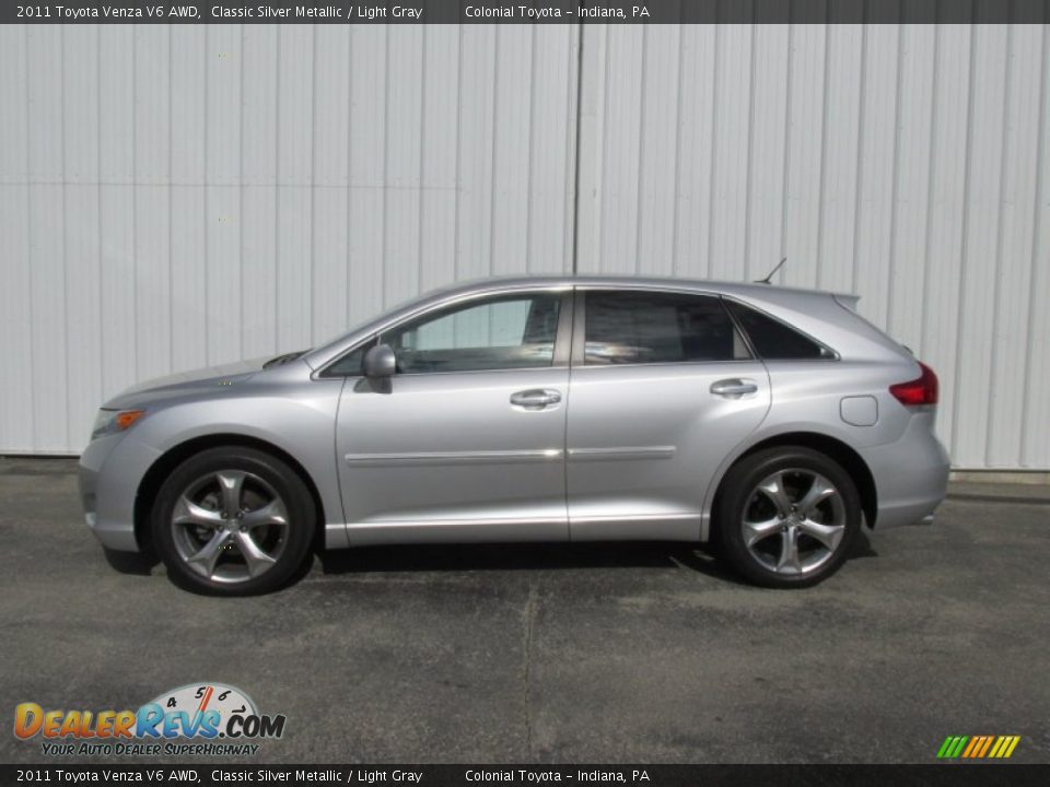 2011 Toyota Venza V6 AWD Classic Silver Metallic / Light Gray Photo #2