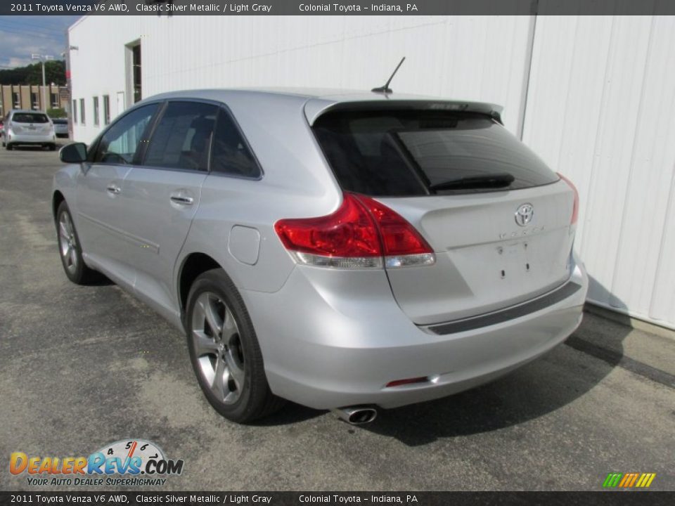 2011 Toyota Venza V6 AWD Classic Silver Metallic / Light Gray Photo #4