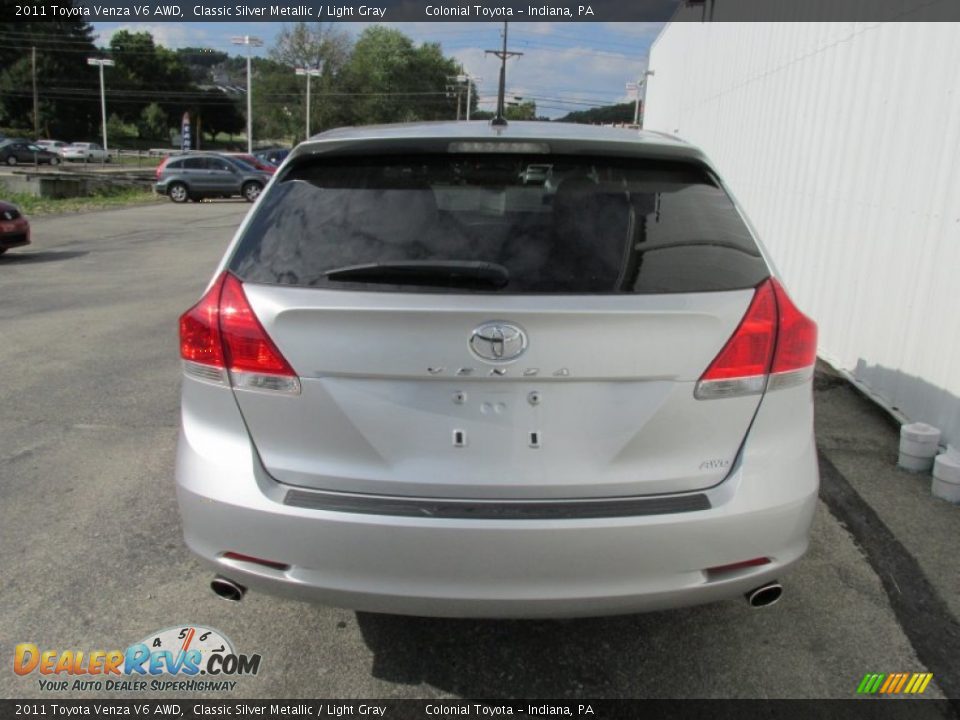 2011 Toyota Venza V6 AWD Classic Silver Metallic / Light Gray Photo #5