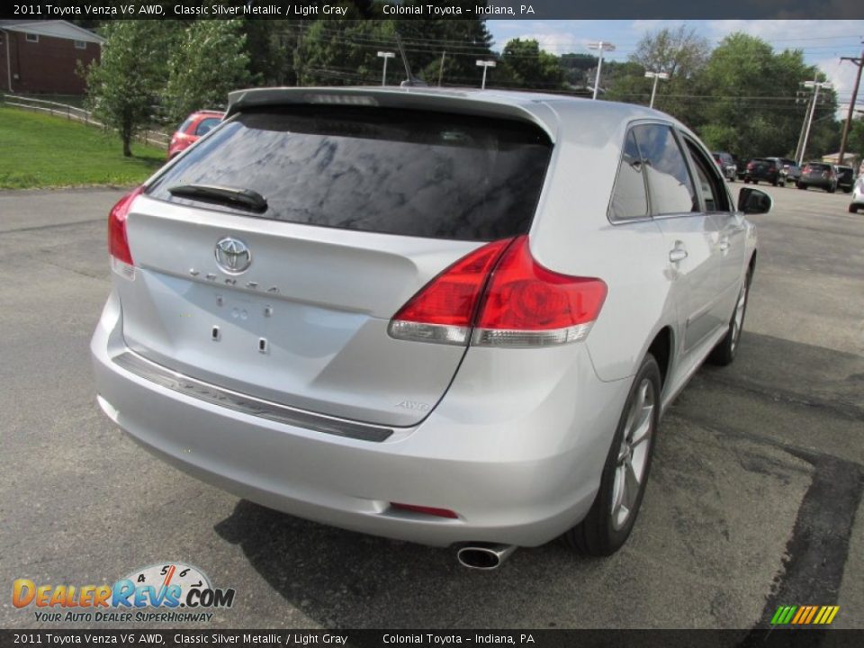 2011 Toyota Venza V6 AWD Classic Silver Metallic / Light Gray Photo #6