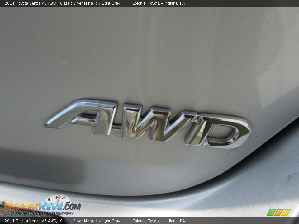 2011 Toyota Venza V6 AWD Classic Silver Metallic / Light Gray Photo #7
