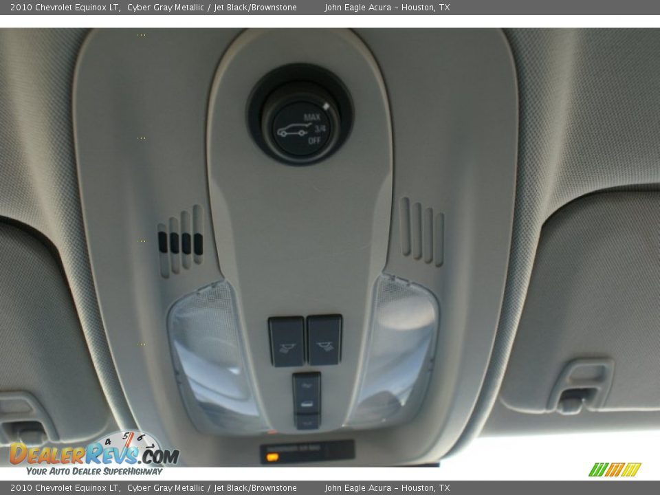 2010 Chevrolet Equinox LT Cyber Gray Metallic / Jet Black/Brownstone Photo #35