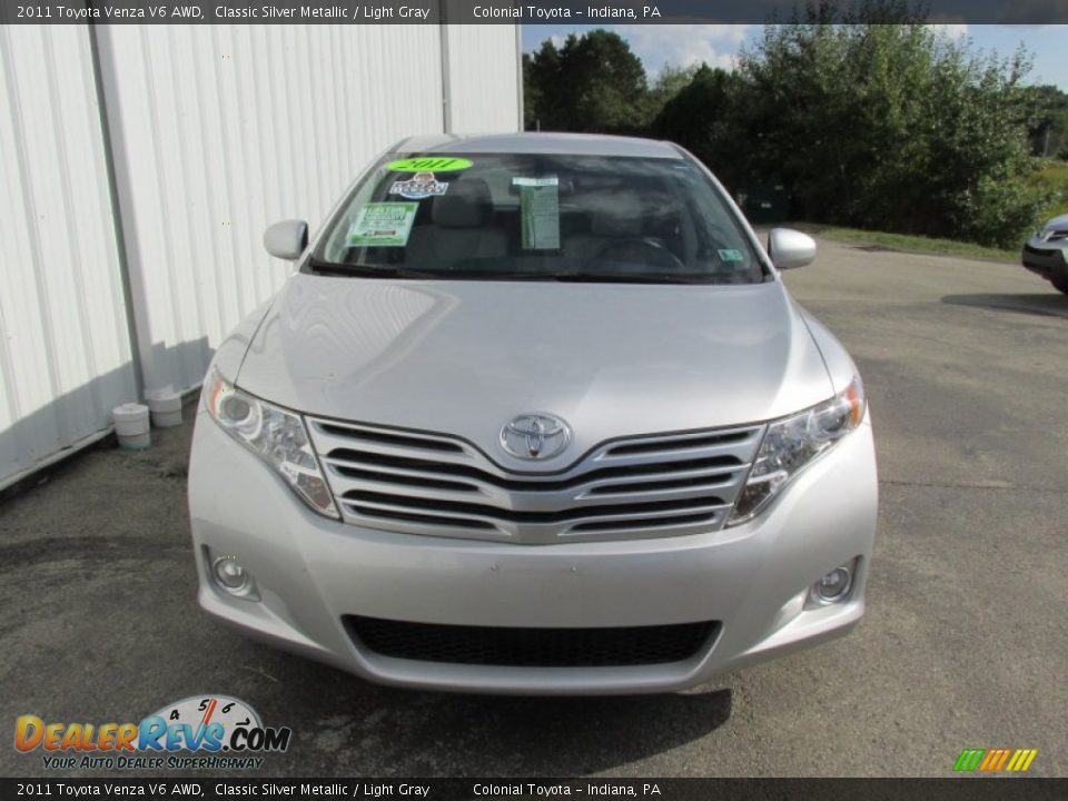 2011 Toyota Venza V6 AWD Classic Silver Metallic / Light Gray Photo #9
