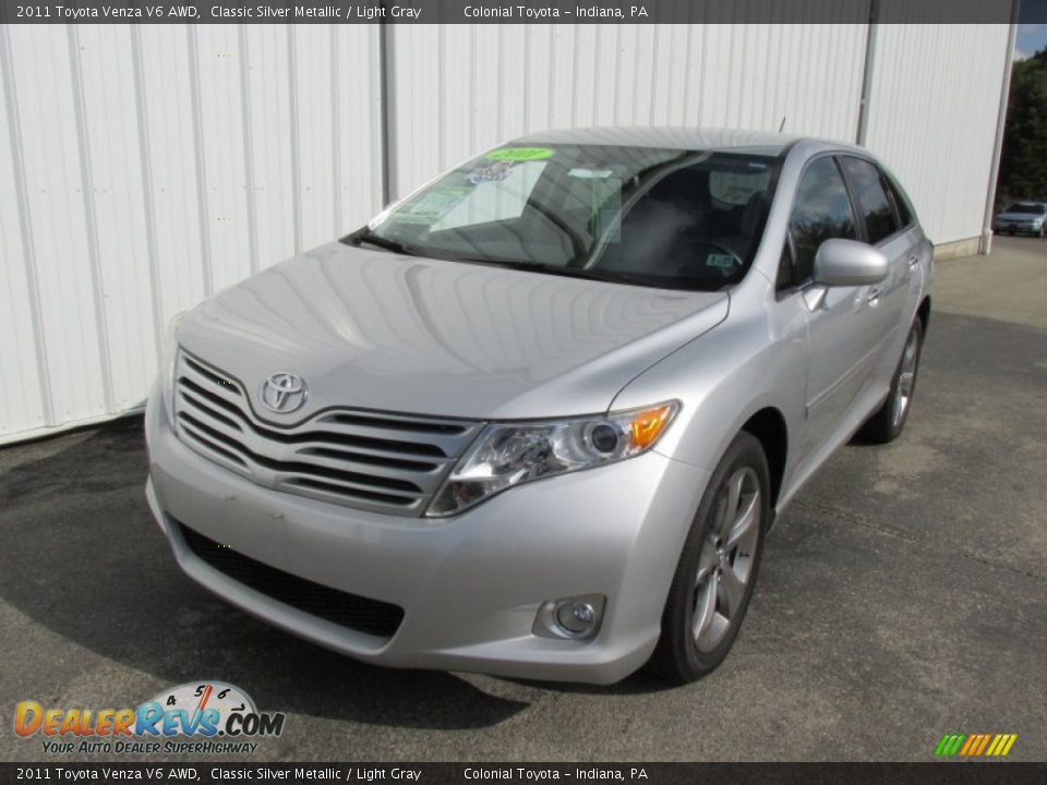 2011 Toyota Venza V6 AWD Classic Silver Metallic / Light Gray Photo #10