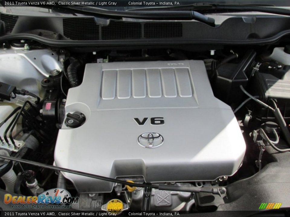 2011 Toyota Venza V6 AWD Classic Silver Metallic / Light Gray Photo #11