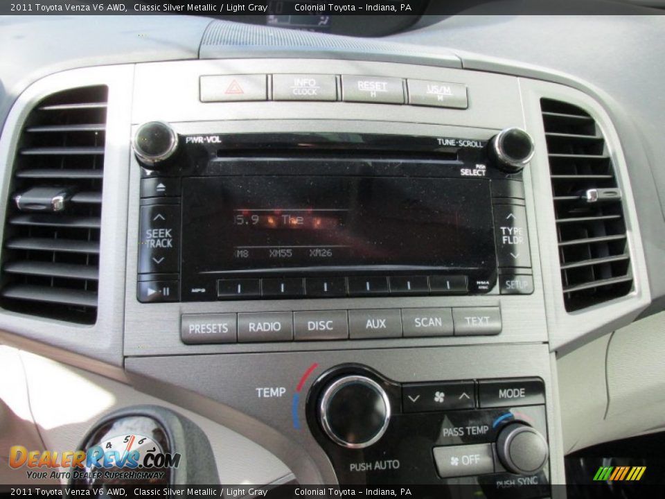 2011 Toyota Venza V6 AWD Classic Silver Metallic / Light Gray Photo #16