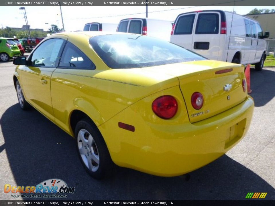 2006 Chevrolet Cobalt LS Coupe Rally Yellow / Gray Photo #2