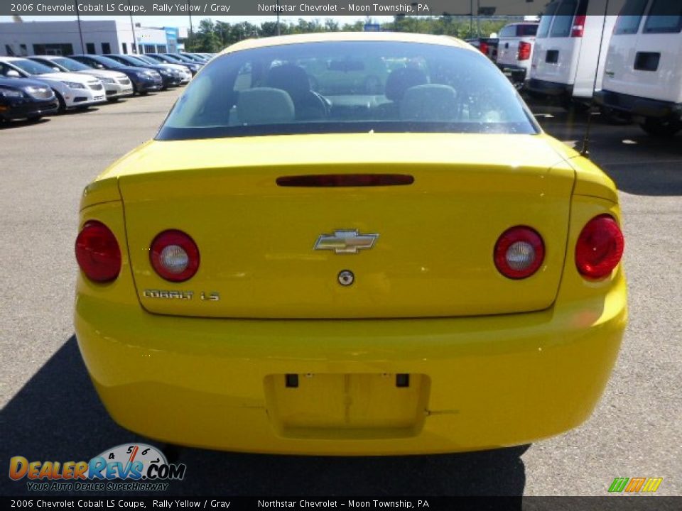 2006 Chevrolet Cobalt LS Coupe Rally Yellow / Gray Photo #3